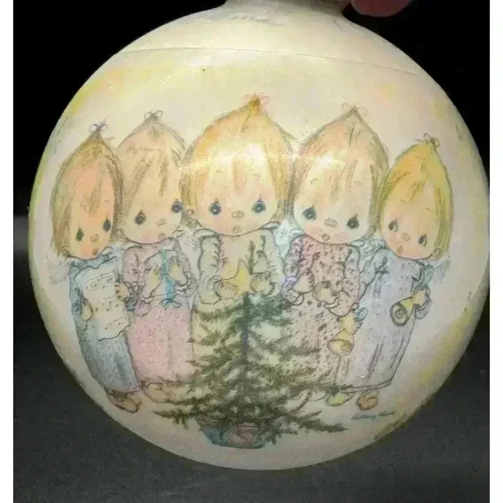 VNTG With Hallmark Box Precious Moments Betsy Clark 3" Ball Christmas Ornament - Picture 5 of 9